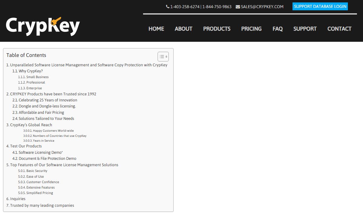 CrypKey Inc. - Software Licensing & Copy Protection