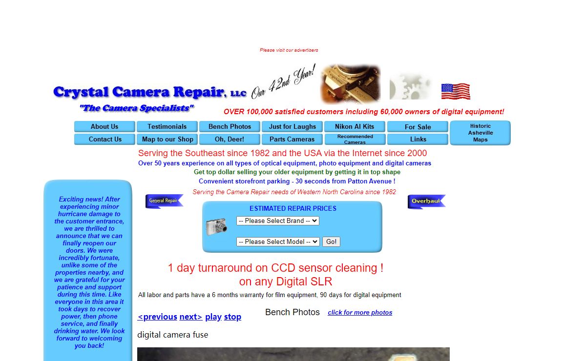 Crystal Camera - Digital Camera Repair