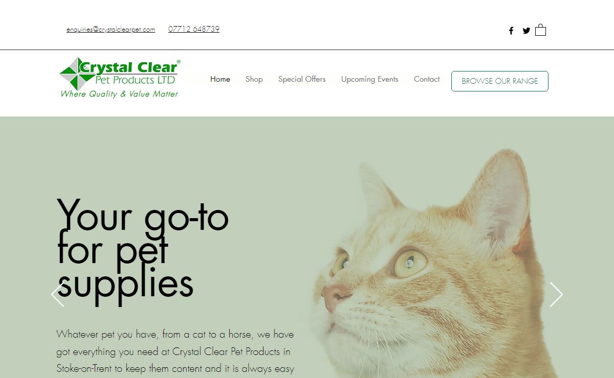 Pet supplies | Crystal Clear Pet Products | Stoke-on-Trent