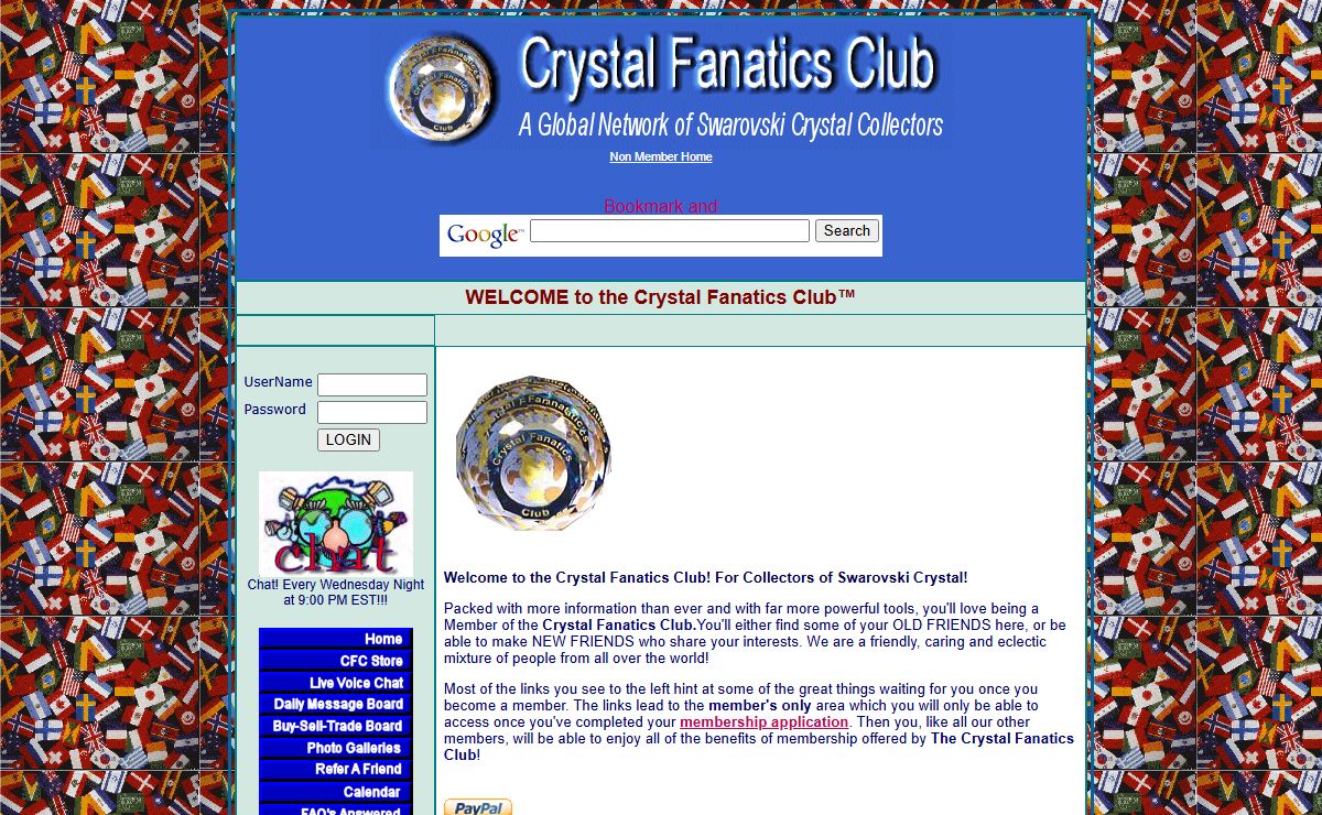 Crystal Fanatics Club Member's Only Homepage
