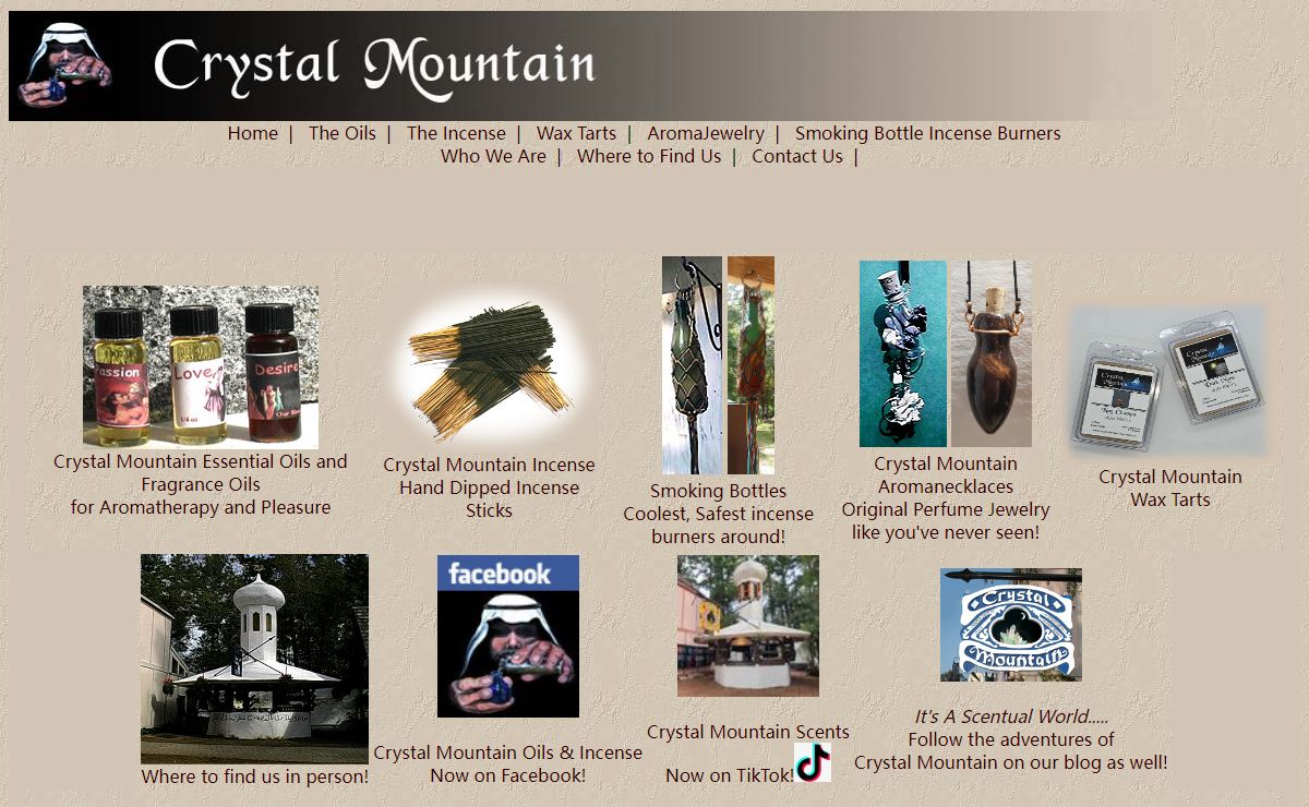 Crystal Mountain Oils & Incense