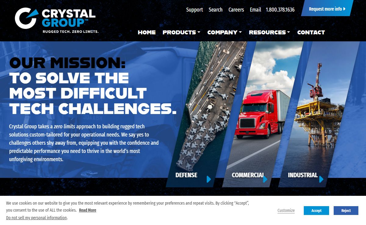 Crystal Group: Rugged Tech. Zero Limits.