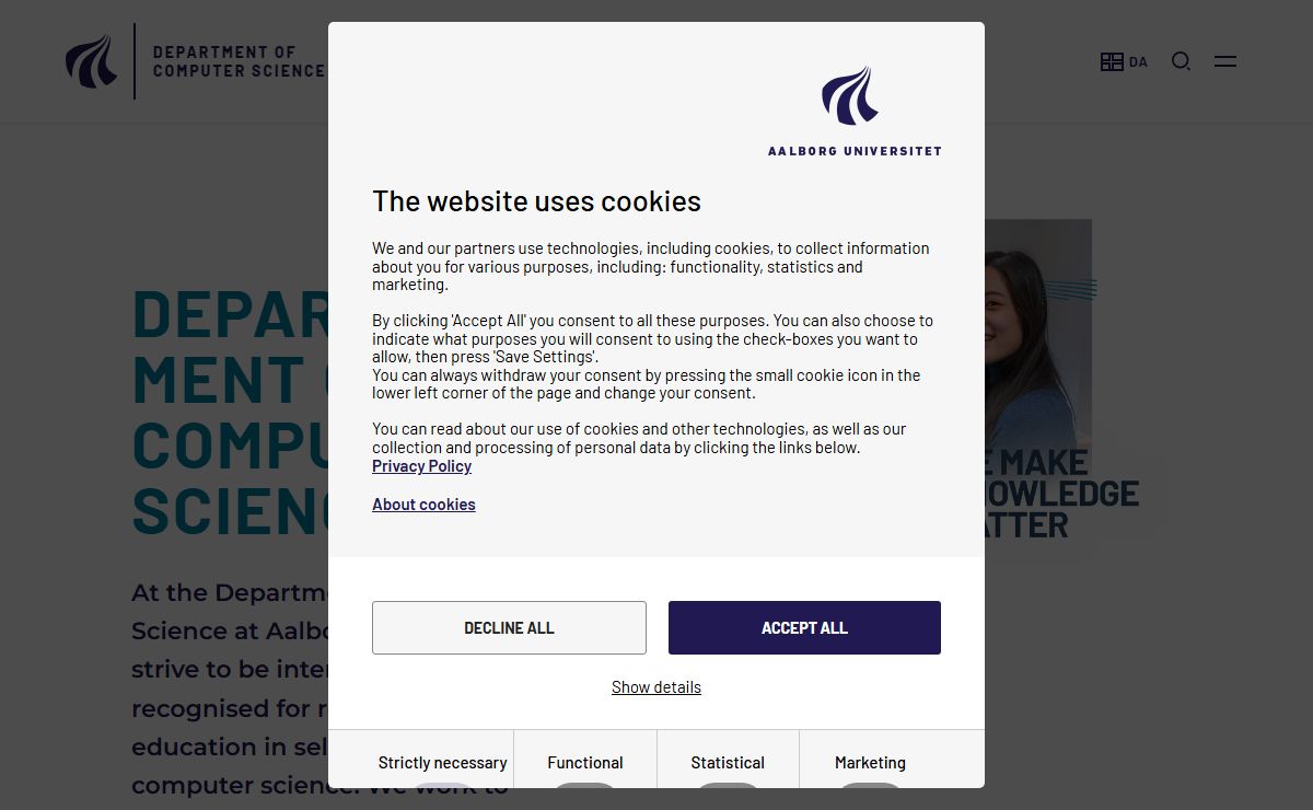 Department of Computer Science - Aalborg University