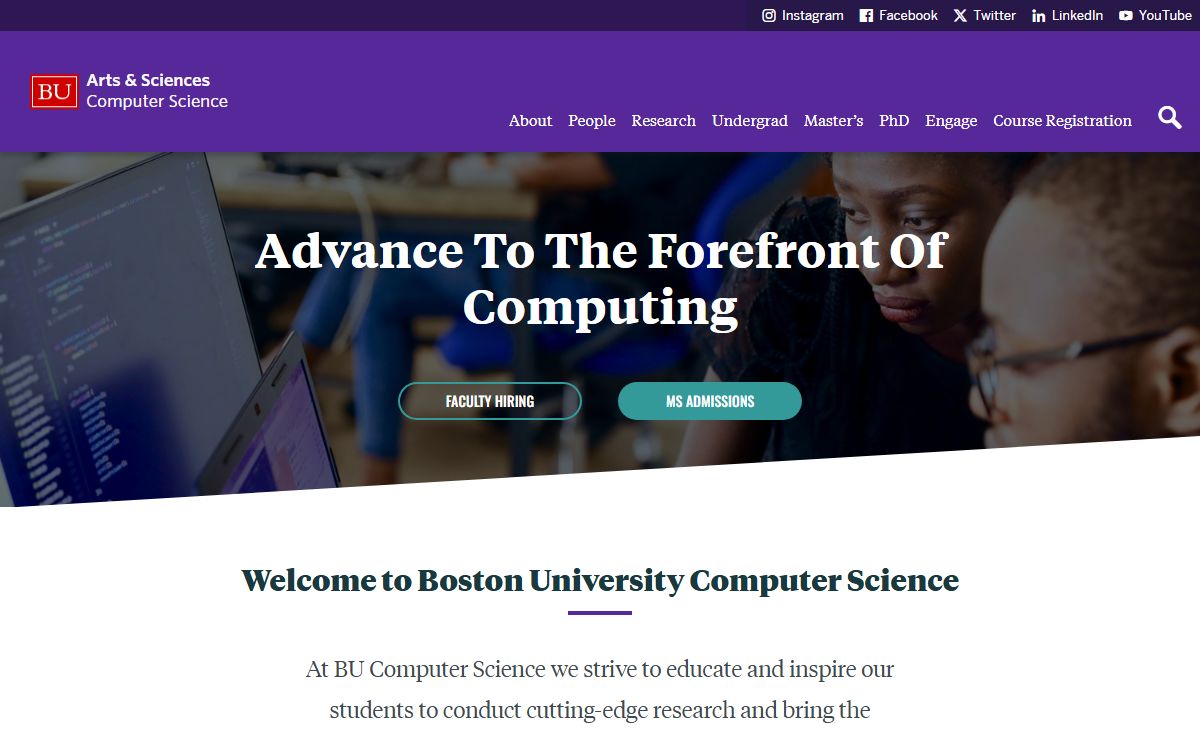 Boston University Department of Computer Science | Computer Science