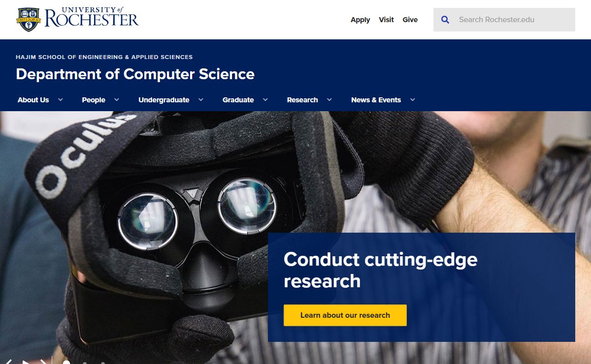 Department of Computer Science : University of Rochester