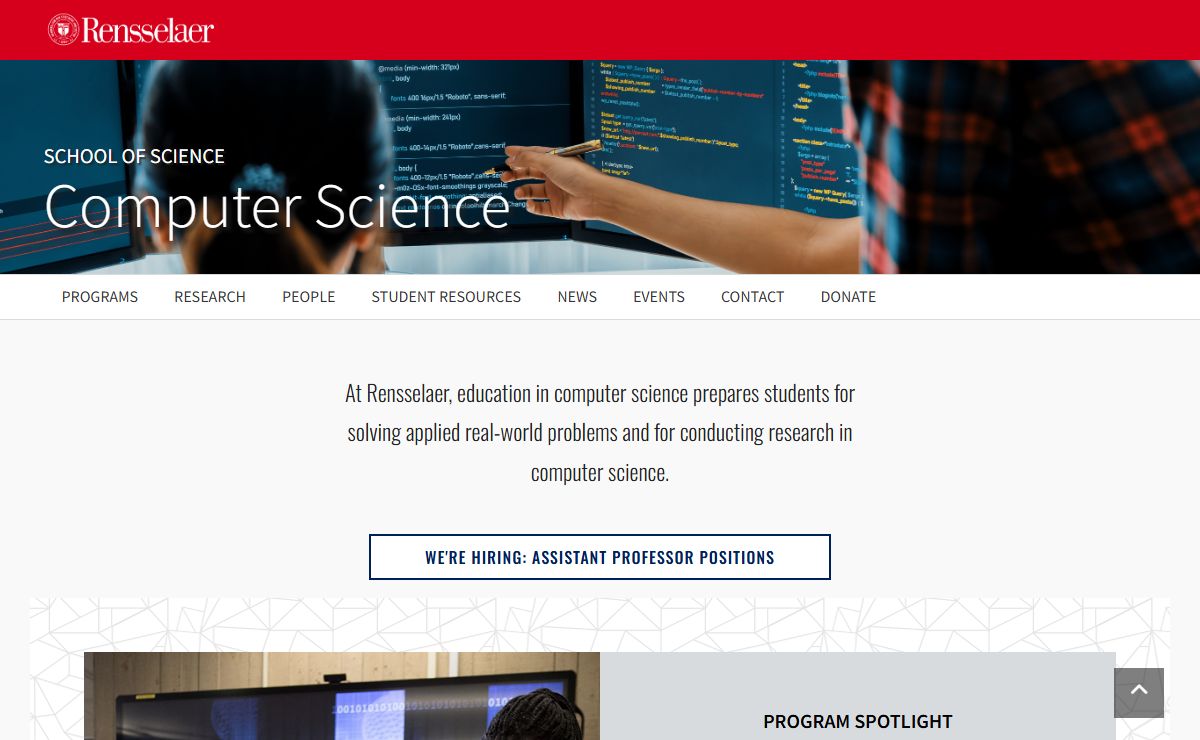 Computer Science | Rensselaer Polytechnic Institute