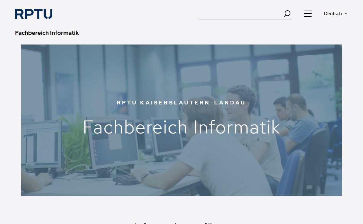 FB-Informatik: Informatik in Kaiserslautern