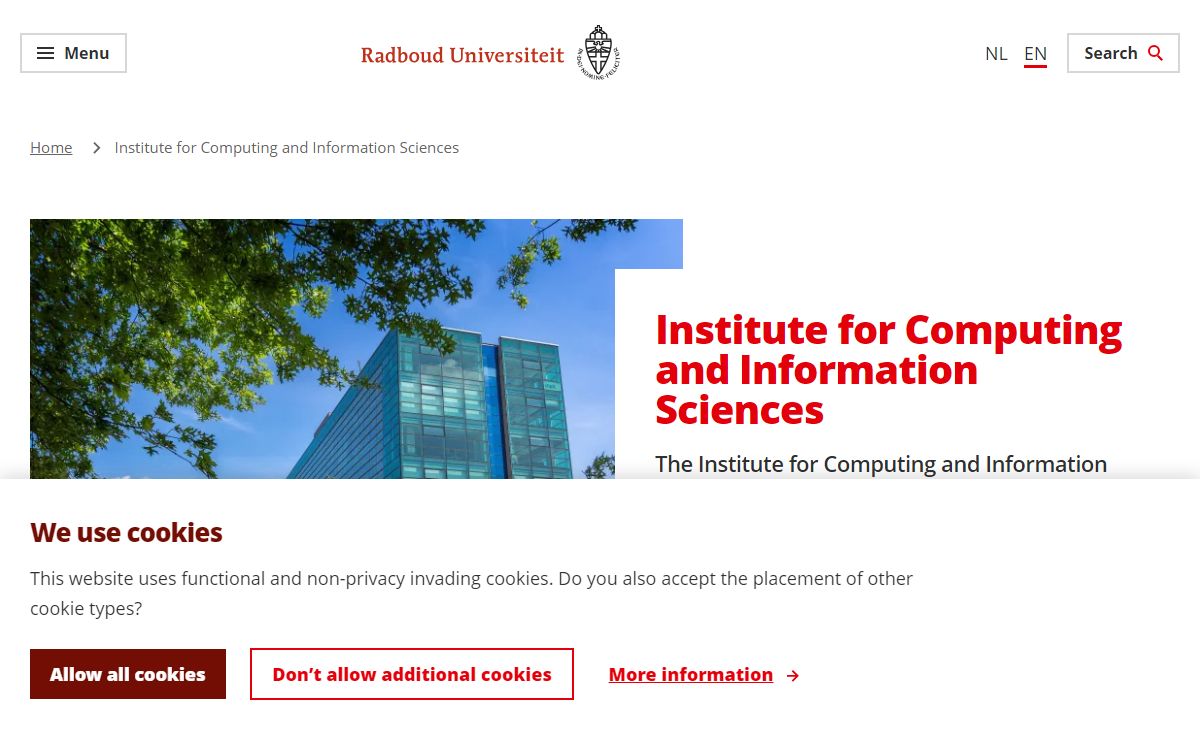 Institute for Computing and Information Sciences | Radboud University