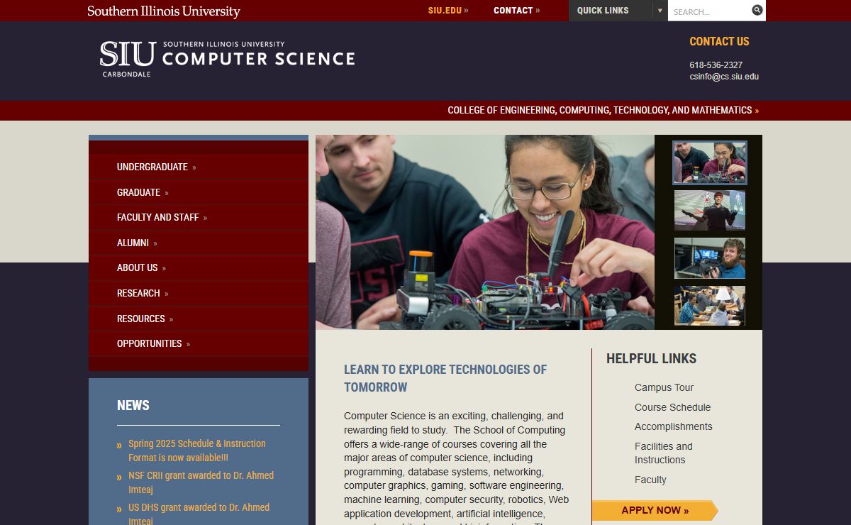 Computer Science | School of Computing | SIU