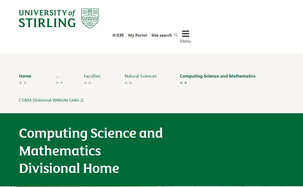 Computing Science and Mathematics|About|University of Stirling