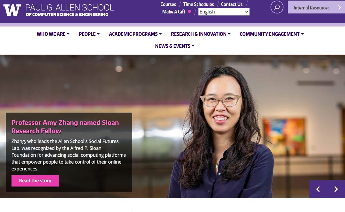 Paul G. Allen School of Computer Science & Engineering