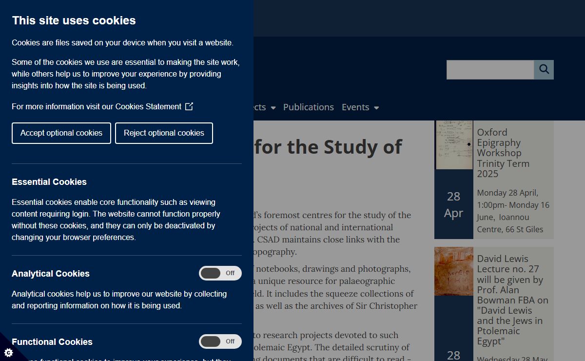 Home | Centre for the Study of Ancient Documents