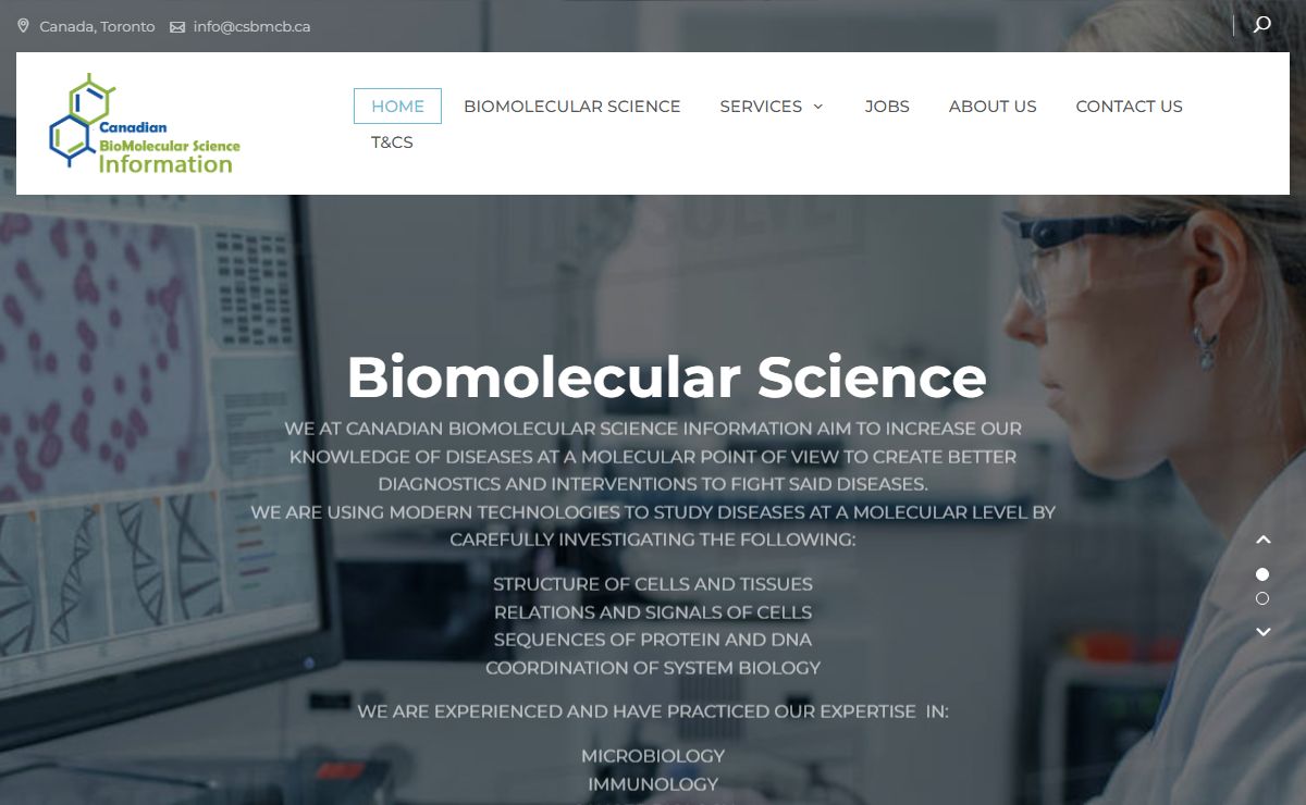 Canadian BioMolecular Science Information