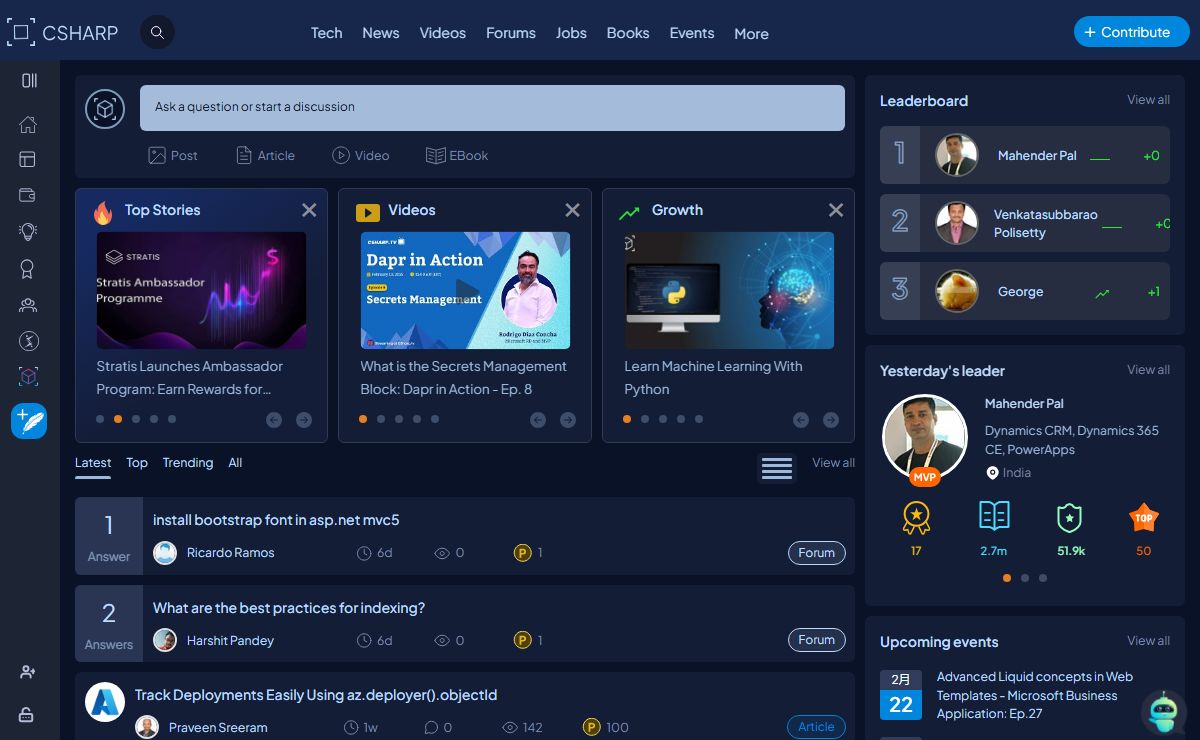CSharp.com: AI-Powered Upskilling and Growth Platform for Software Developers