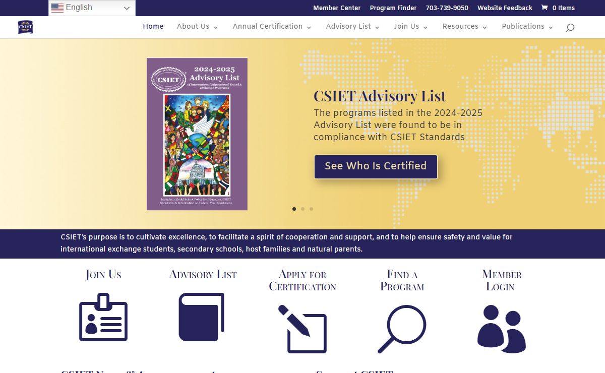 CSIET | Council on Standards for International Educational Travel