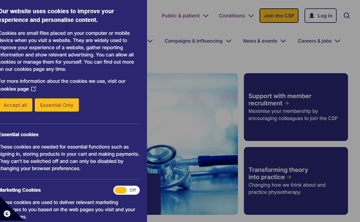 The Chartered Society of Physiotherapy | The Chartered Society of Physiotherapy