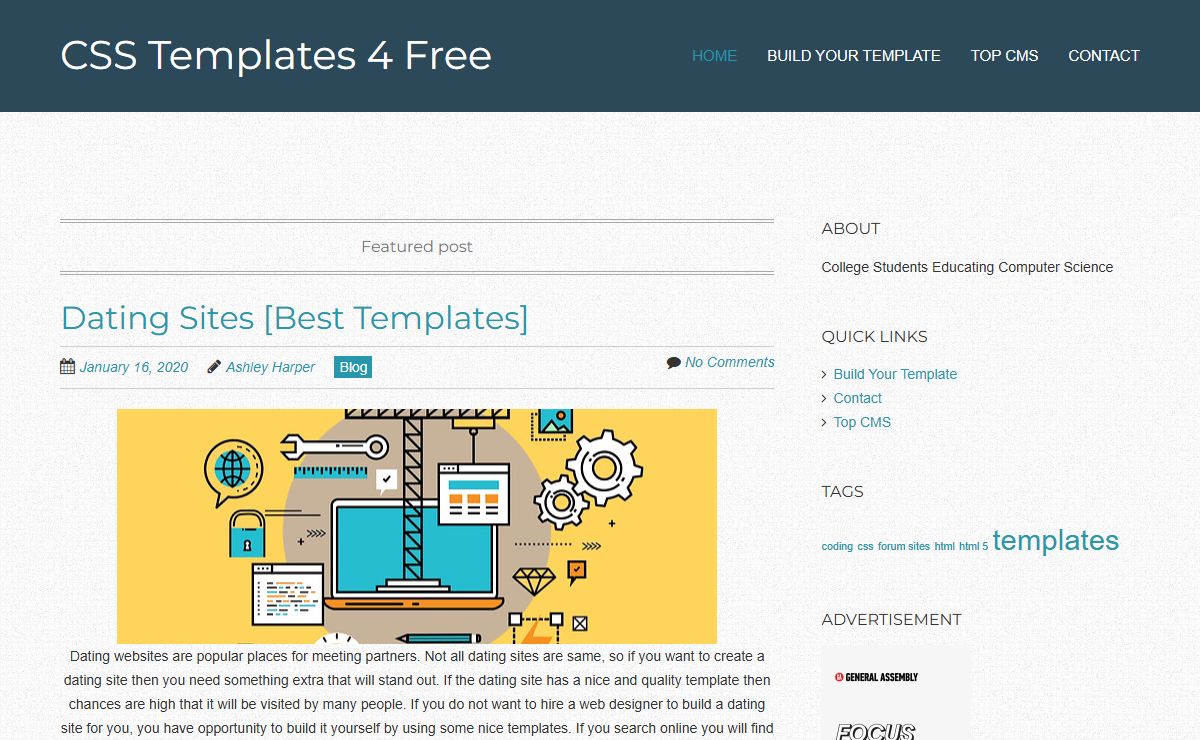 CSS Templates 4 Free
