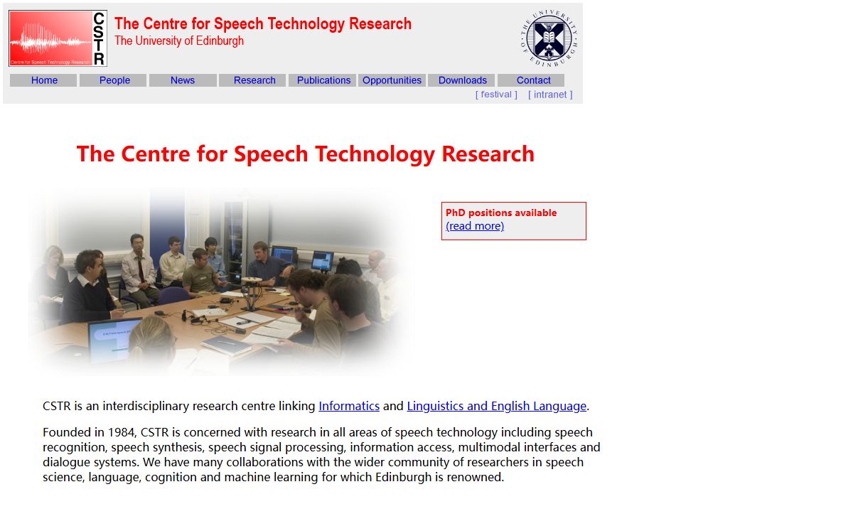 CSTR Home Page