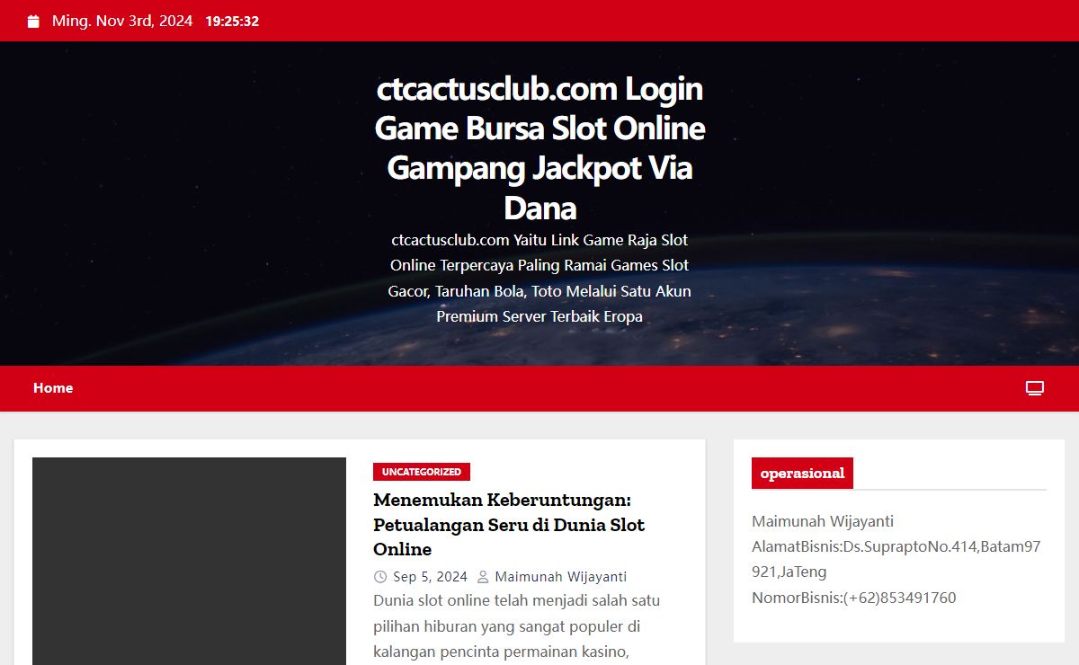 ctcactusclub.com Login Game Bursa Slot Online Gampang Jackpot Via Dana - ctcactusclub.com Yaitu Link Game Raja Slot Online Terpercaya Paling Ramai Games Slot Gacor, Taruhan Bola, Toto Melalui Satu Akun Premium Server Terbaik Eropa