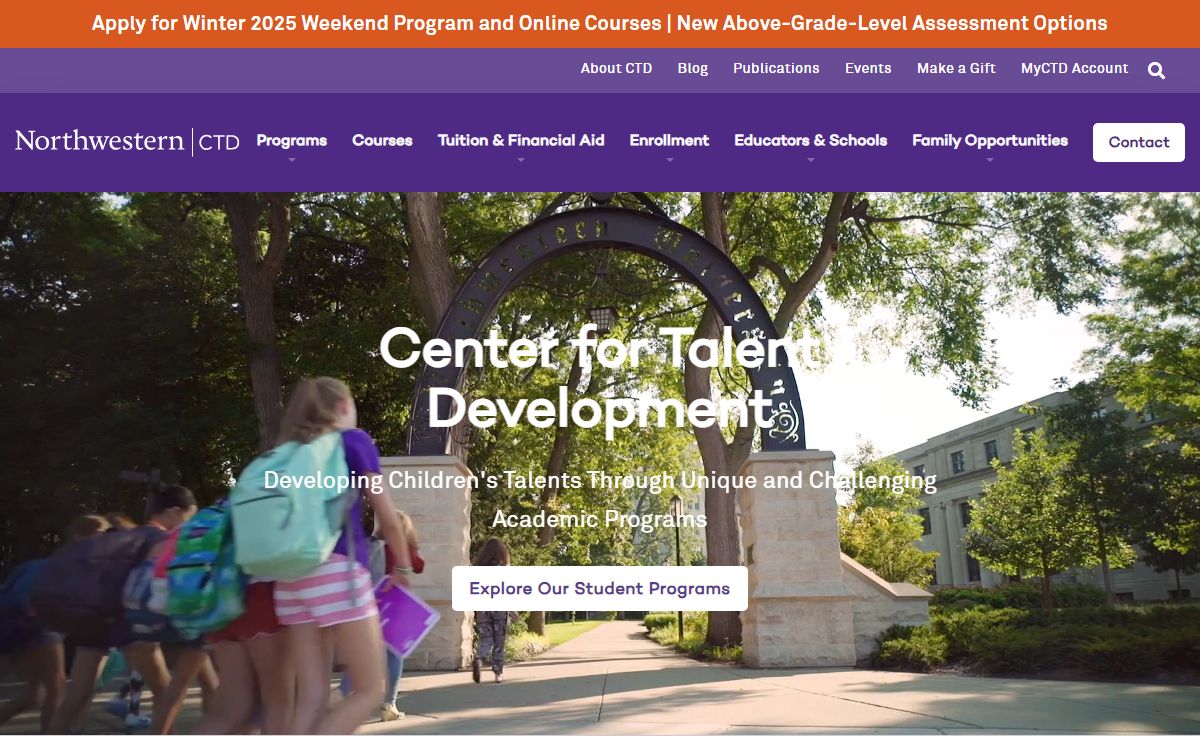 Gifted Education - Gifted and Talented Programs | Northwestern Center for Talent Development