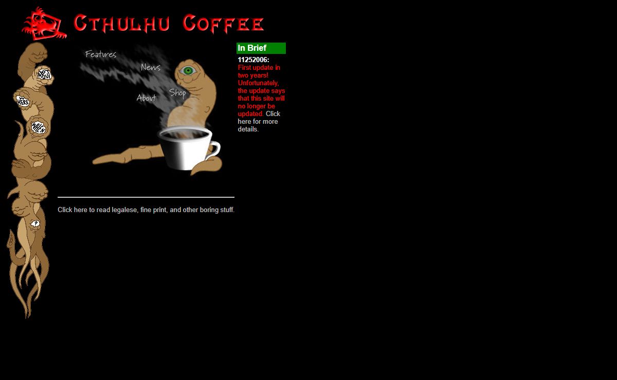 Cthulhu Coffee Home Page