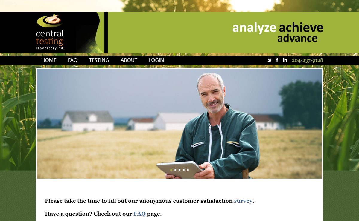 Agricultural Testing Services- Central Testing Laboratory Ltd.