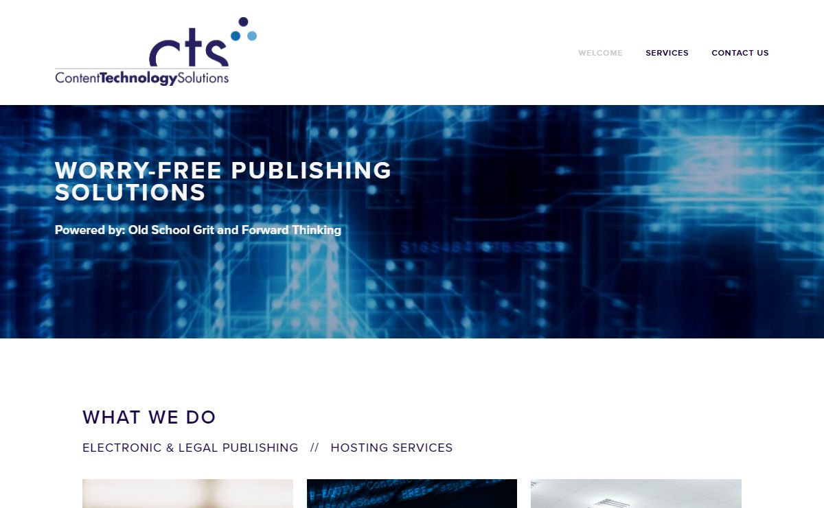 CTS - electronic publishing expertise