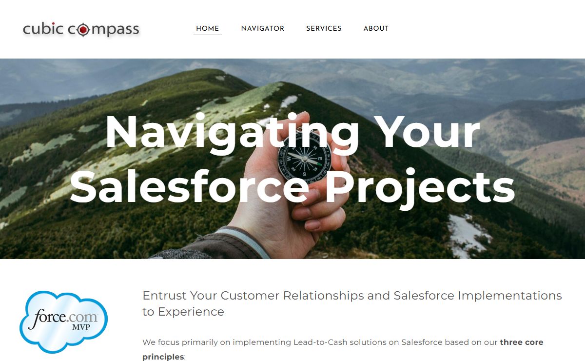 Cubic Compass - Salesforce.com Solutions - Salesforce Services, Development, and Data Tools