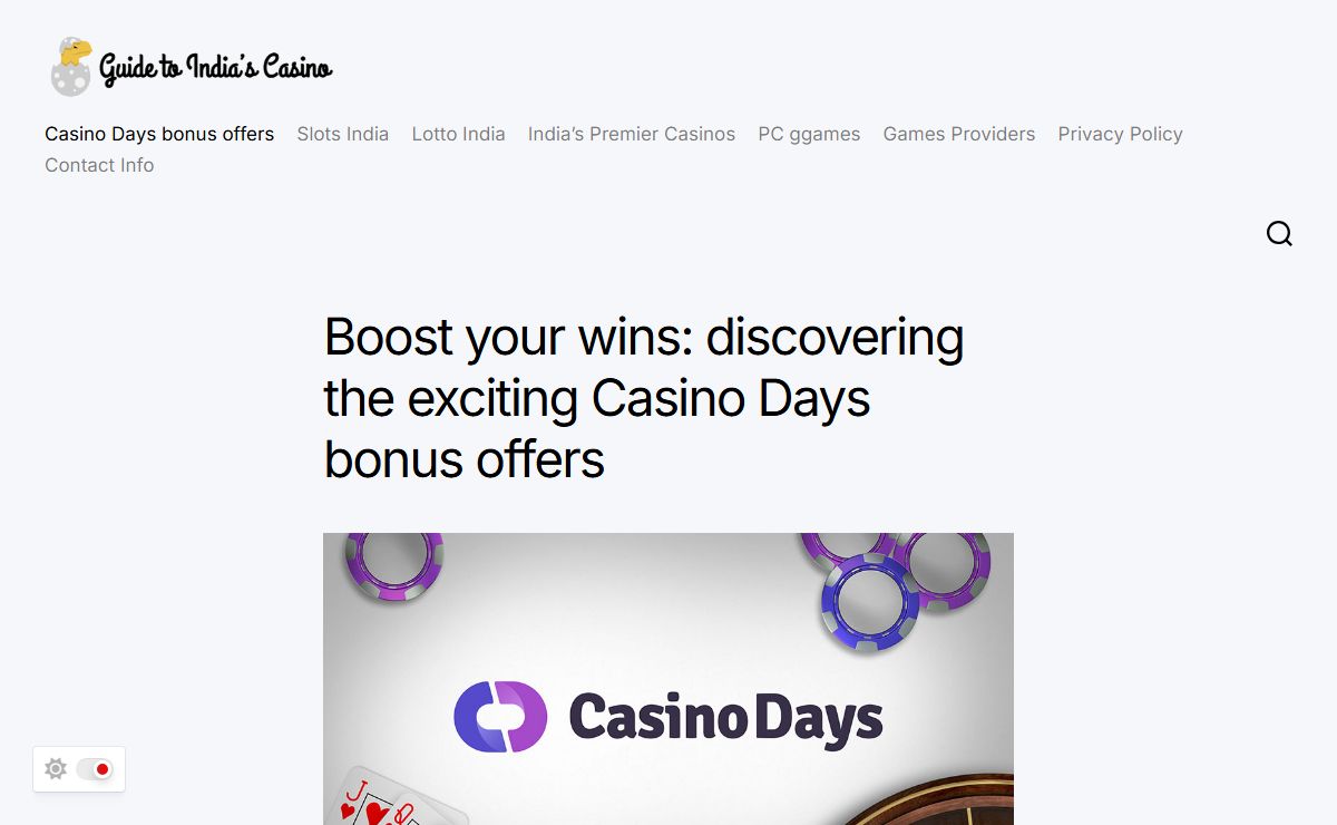Boost your wins with Casino Days