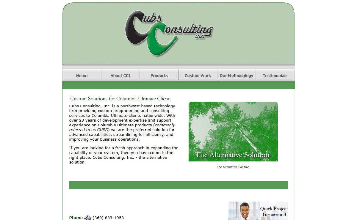 Cubs Consulting, Inc. - Custom Solutions for Columbia Ultimate Systems