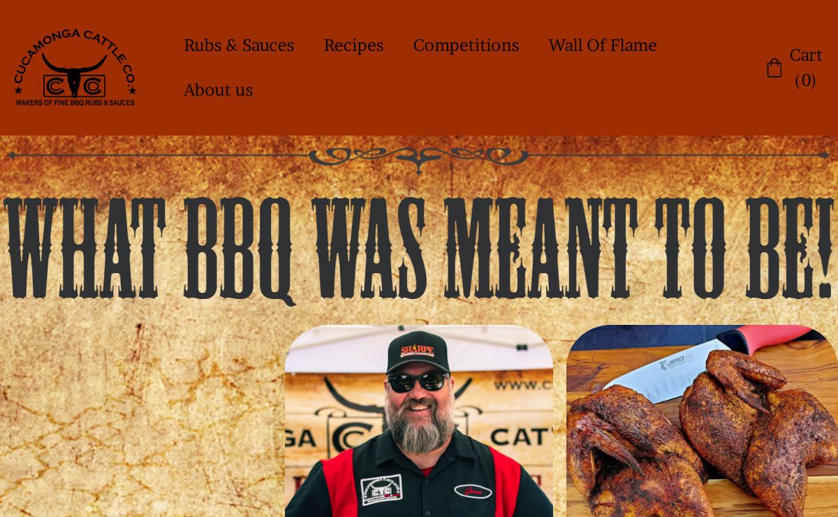 "Cucamonga Cattle Co. BBQ - BBQ Products, Rubs, Sauces, and More" | www.cucacattleco.com