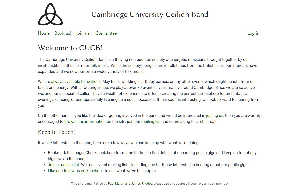 Cambridge University Ceilidh Band