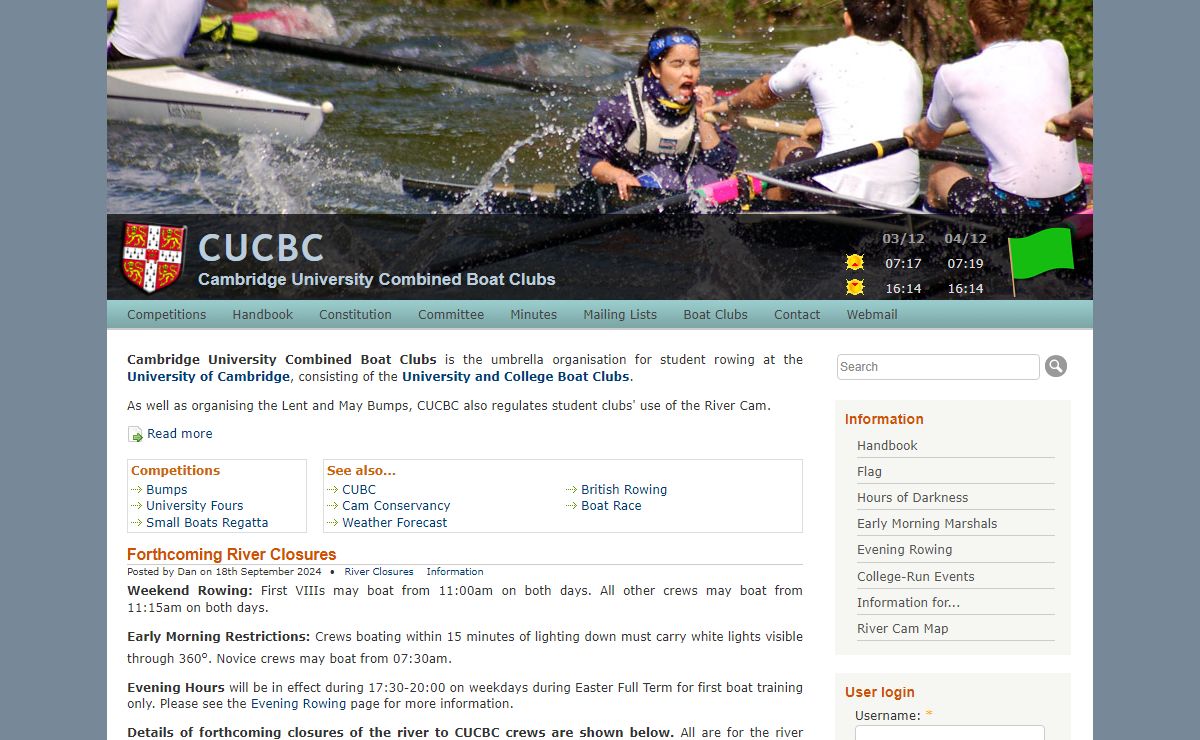 CUCBC | Cambridge University Combined Boat Clubs