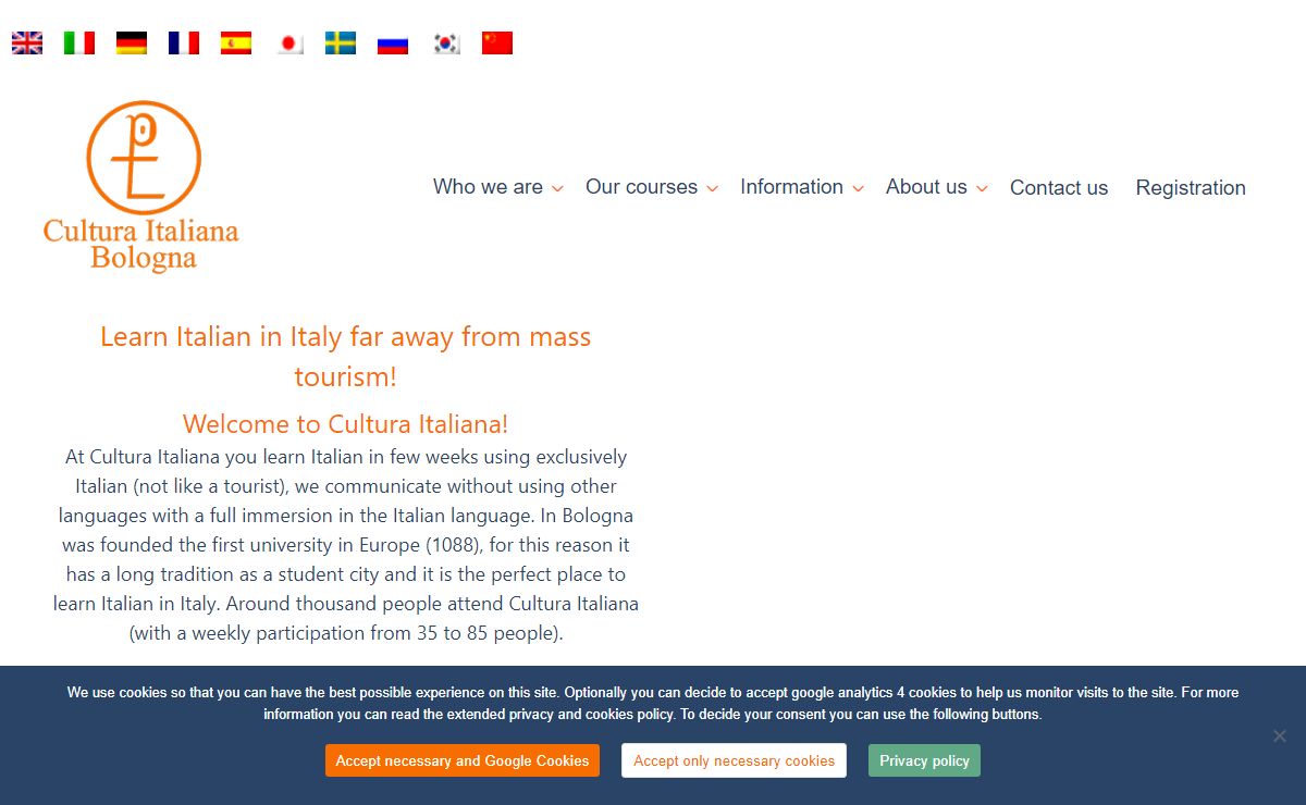 Learn Italian in Italy, Italian Language School in Bologna - Cultura Italiana