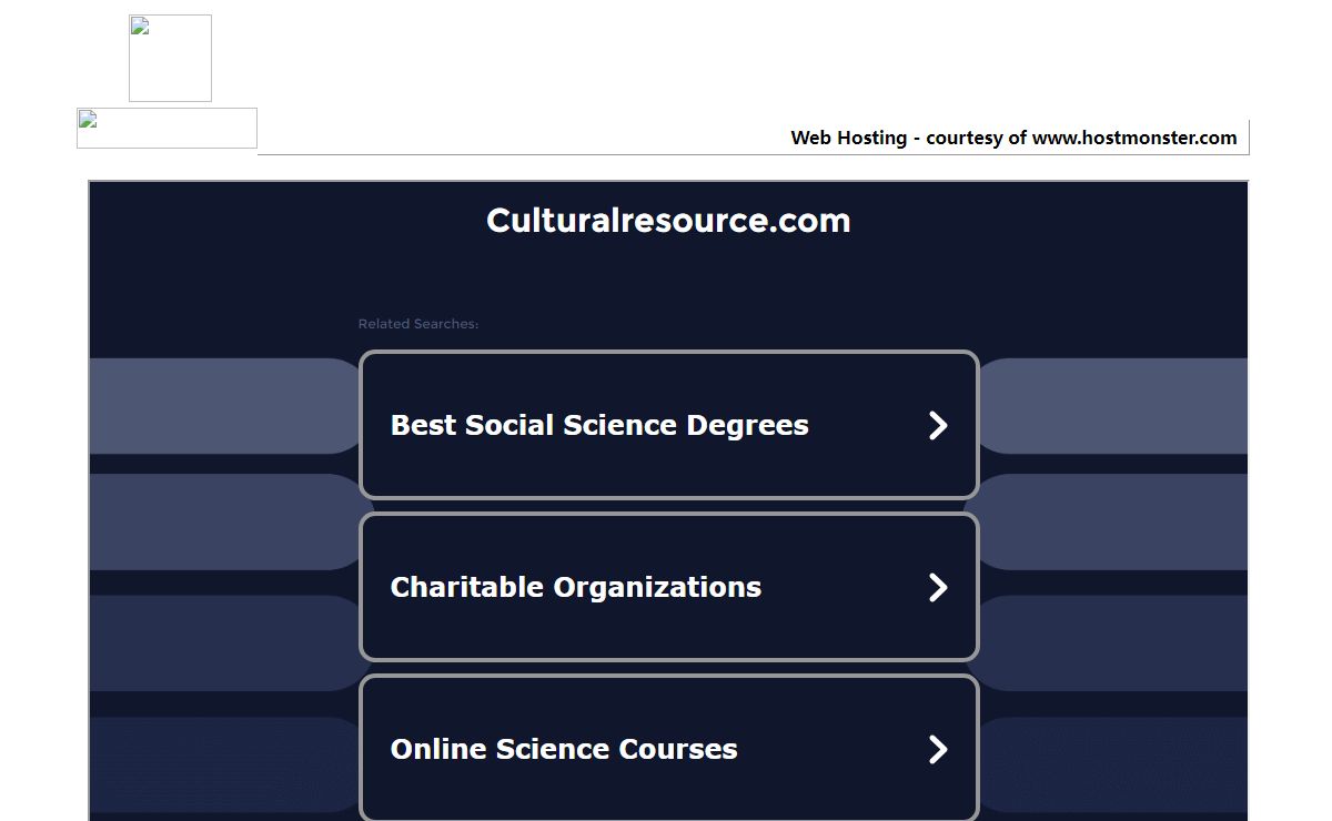 Welcome culturalresource.com - Hostmonster.com