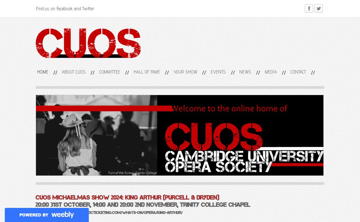 Cambridge University Opera Society - Home