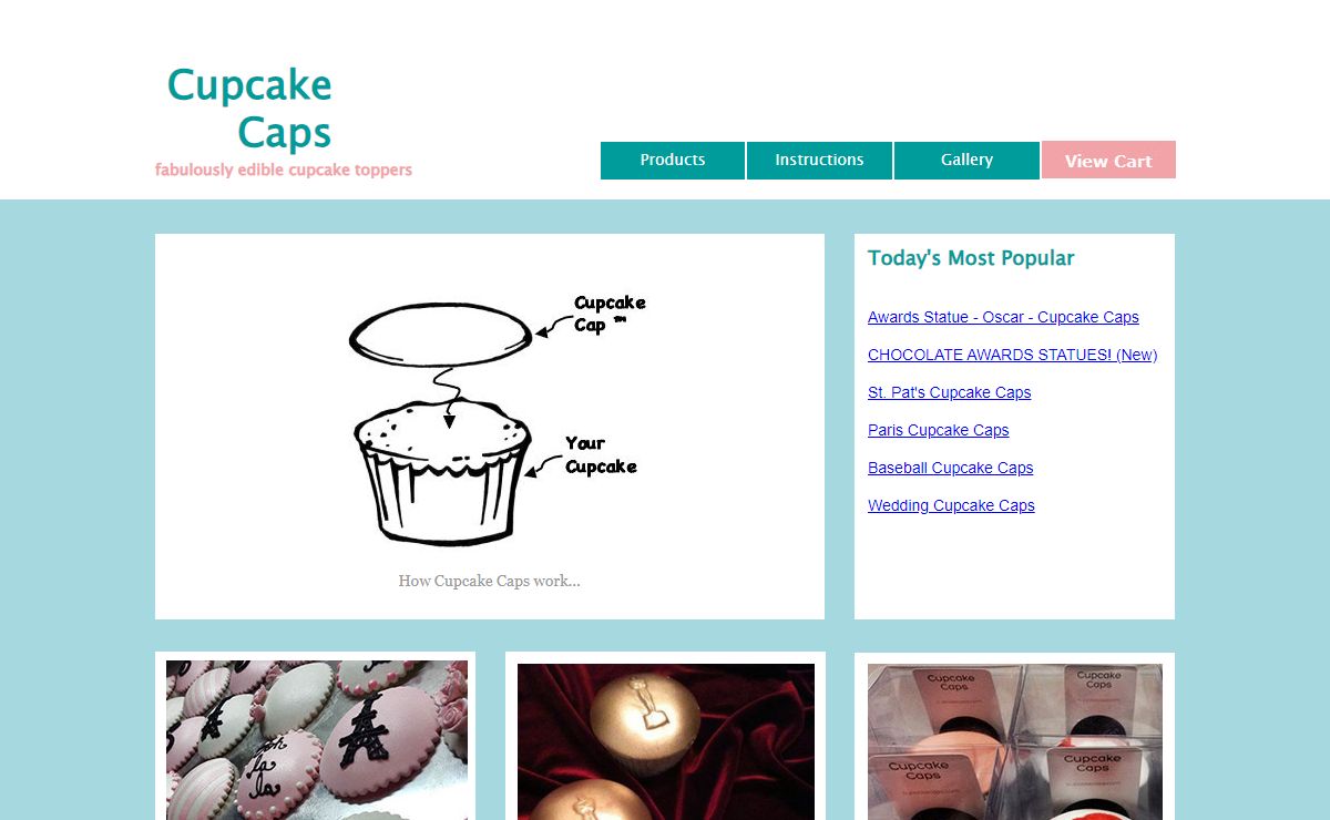 CupcakeCaps - Home