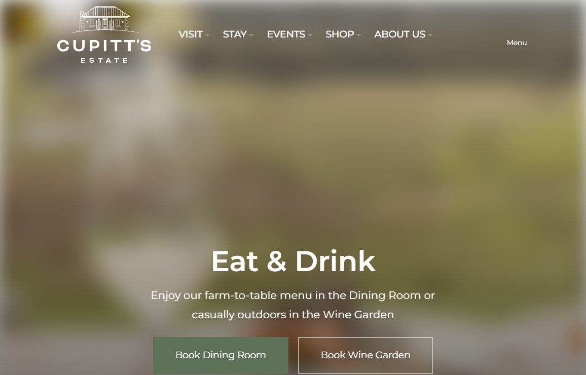 Winery, Brewery, Farm & Restaurant - Cupitt's Estate