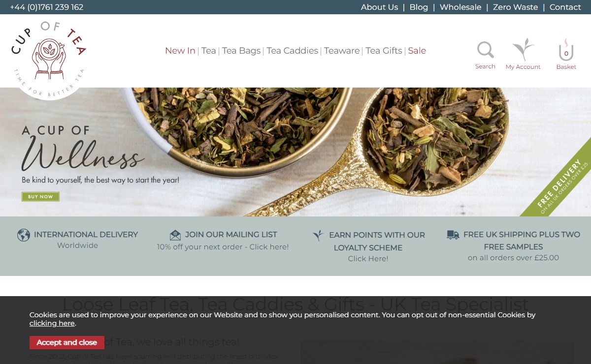 Cup Of Tea | Luxury Tea | UK Tea Experts - Cup of Tea