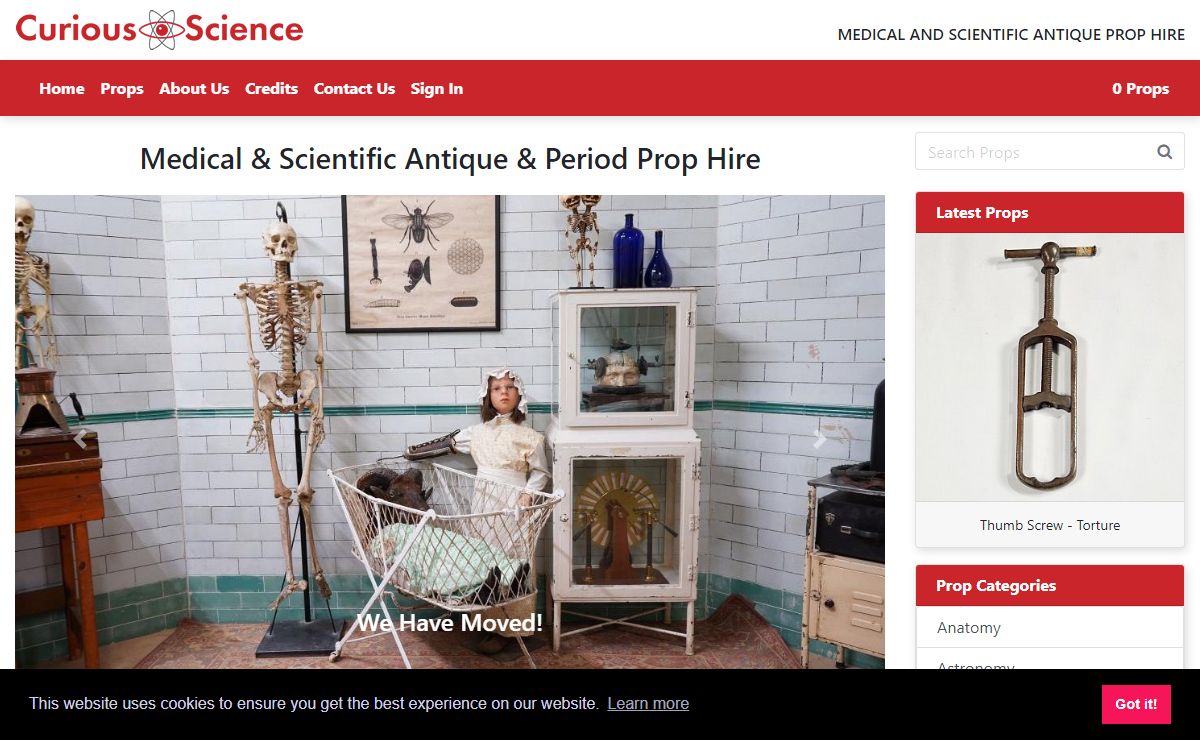 Medical & Scientific Antique & Period Prop Hire | CURIOUS SCIENCE