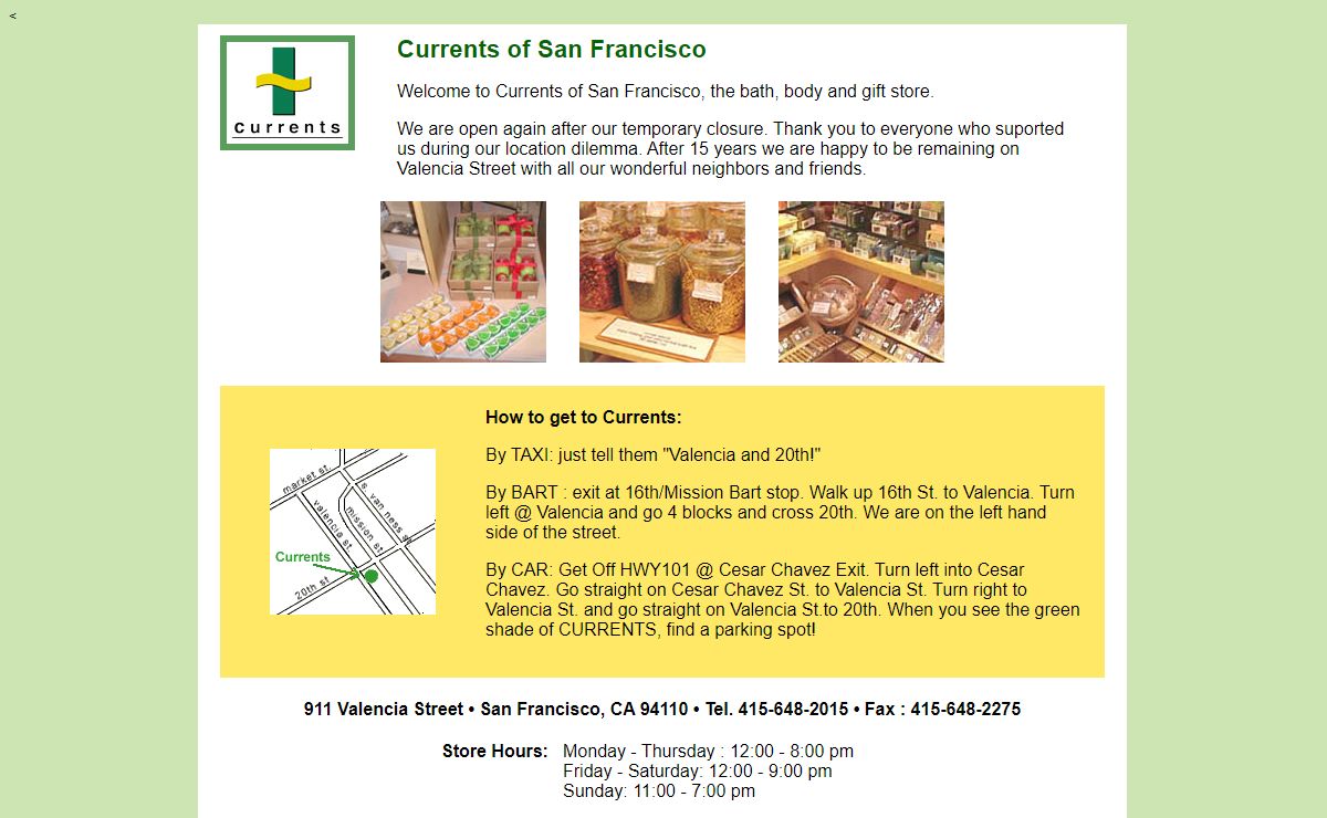 Currents of San Francisco location