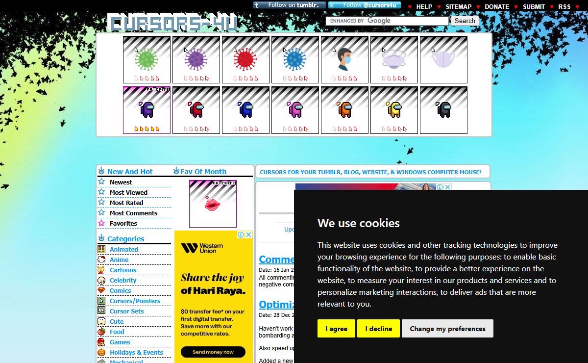 Free Cursor Downloads - Cursors-4U.com