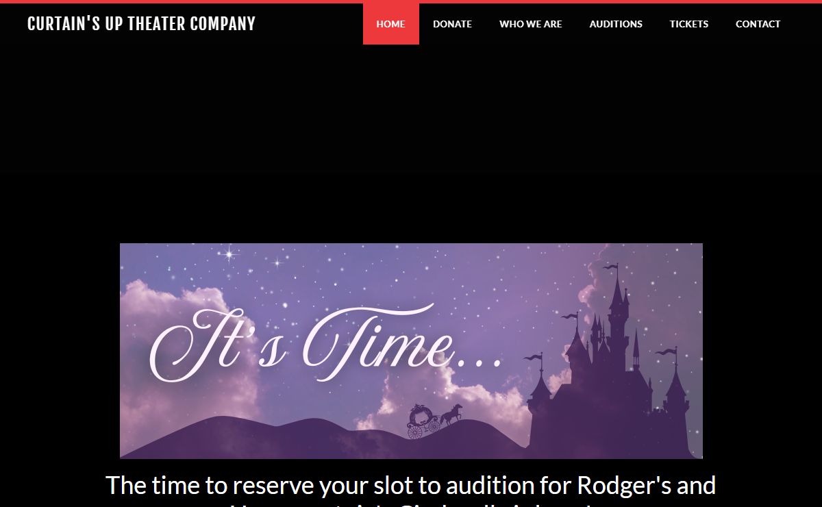 CURTAIN'S UP THEATER COMPANY - Curtain's Up Theater Company