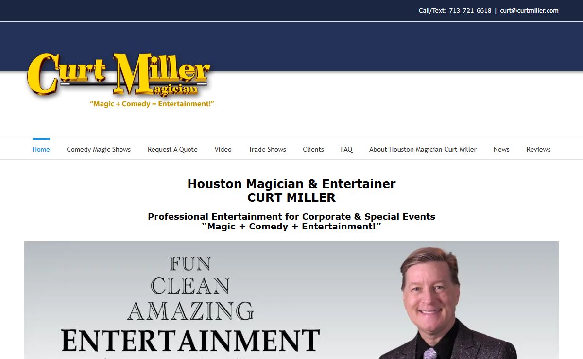 Houston Magician Curt Miller: Pro Corporate Entertainment