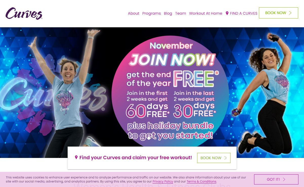 Women's Health & Fitness Clubs | Curves