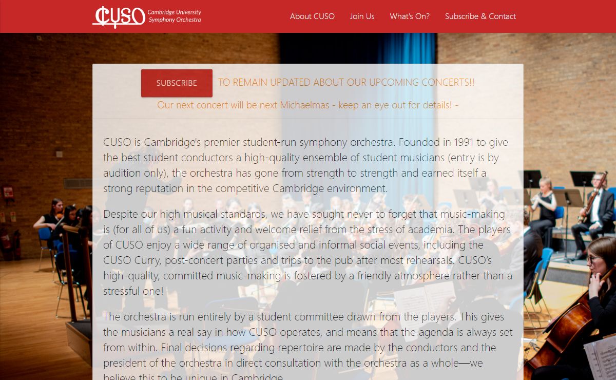 Cambridge University Symphony Orchestra