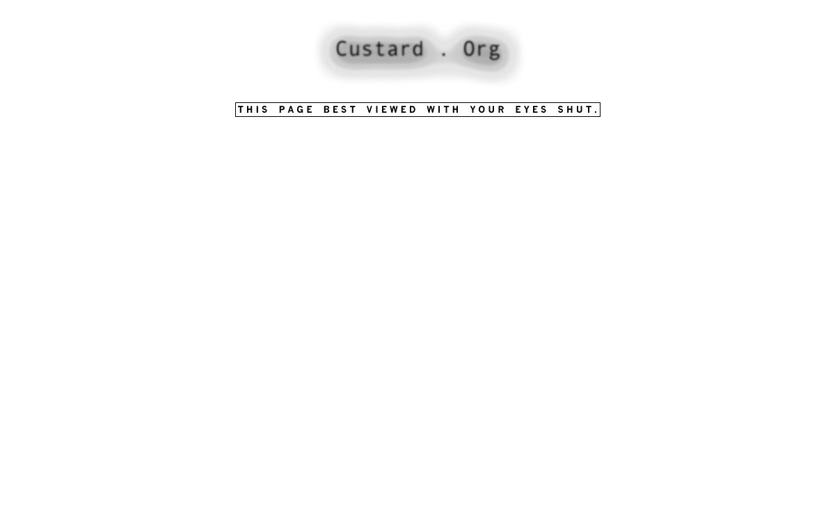 You have reached www.custard.org