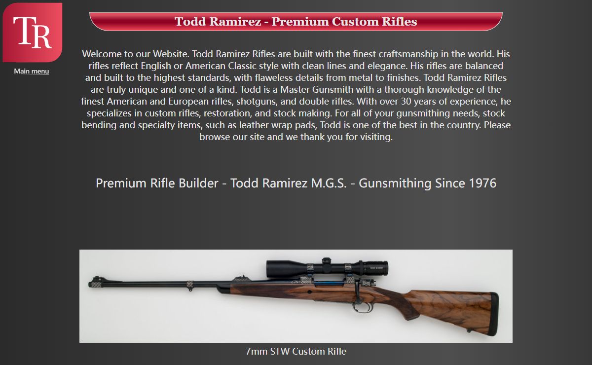 Home | Todd Ramirez | Custom Shop