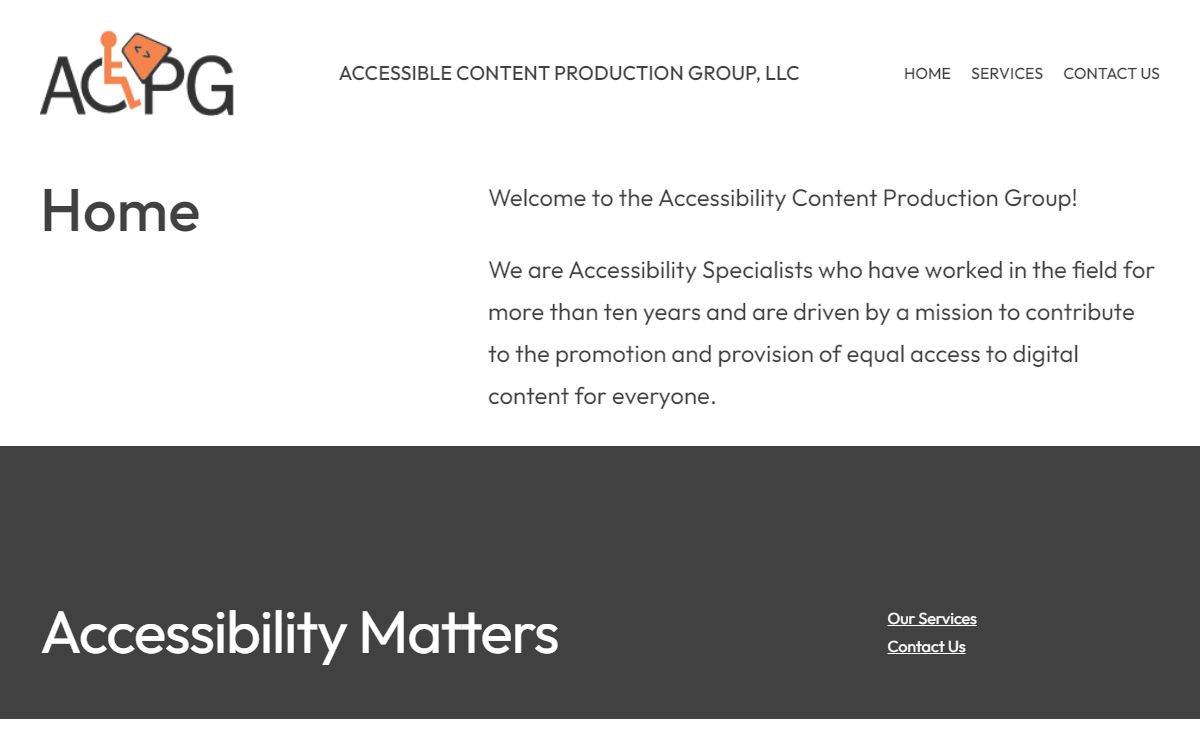 Accessible Content Production Group, LLC