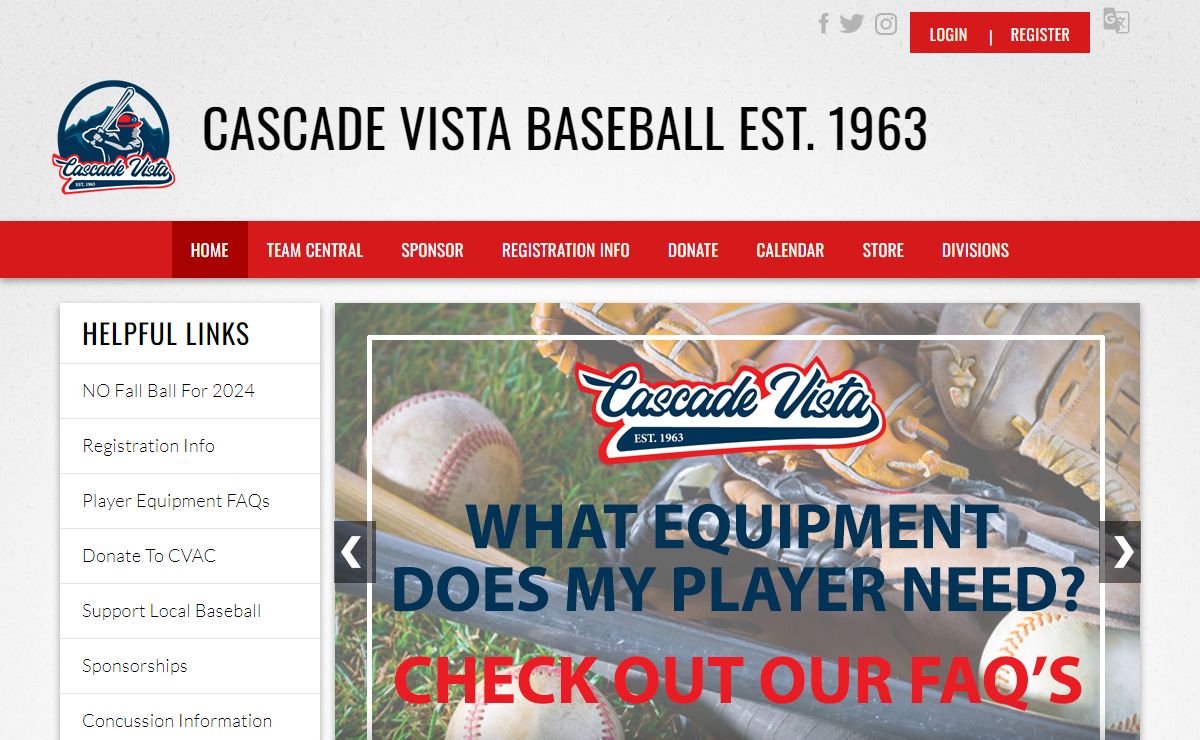 Cascade Vista Athletic Club > Home